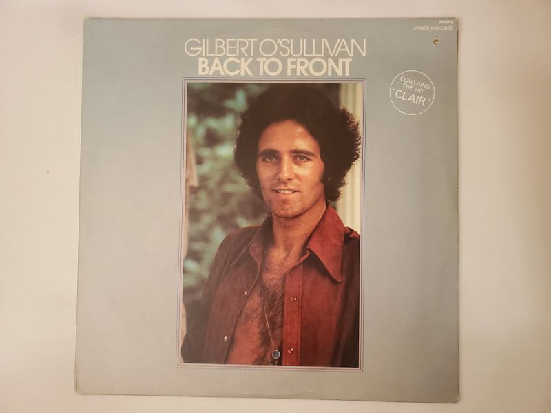 Gilbert O'Sullivan Back to Front vinyl record